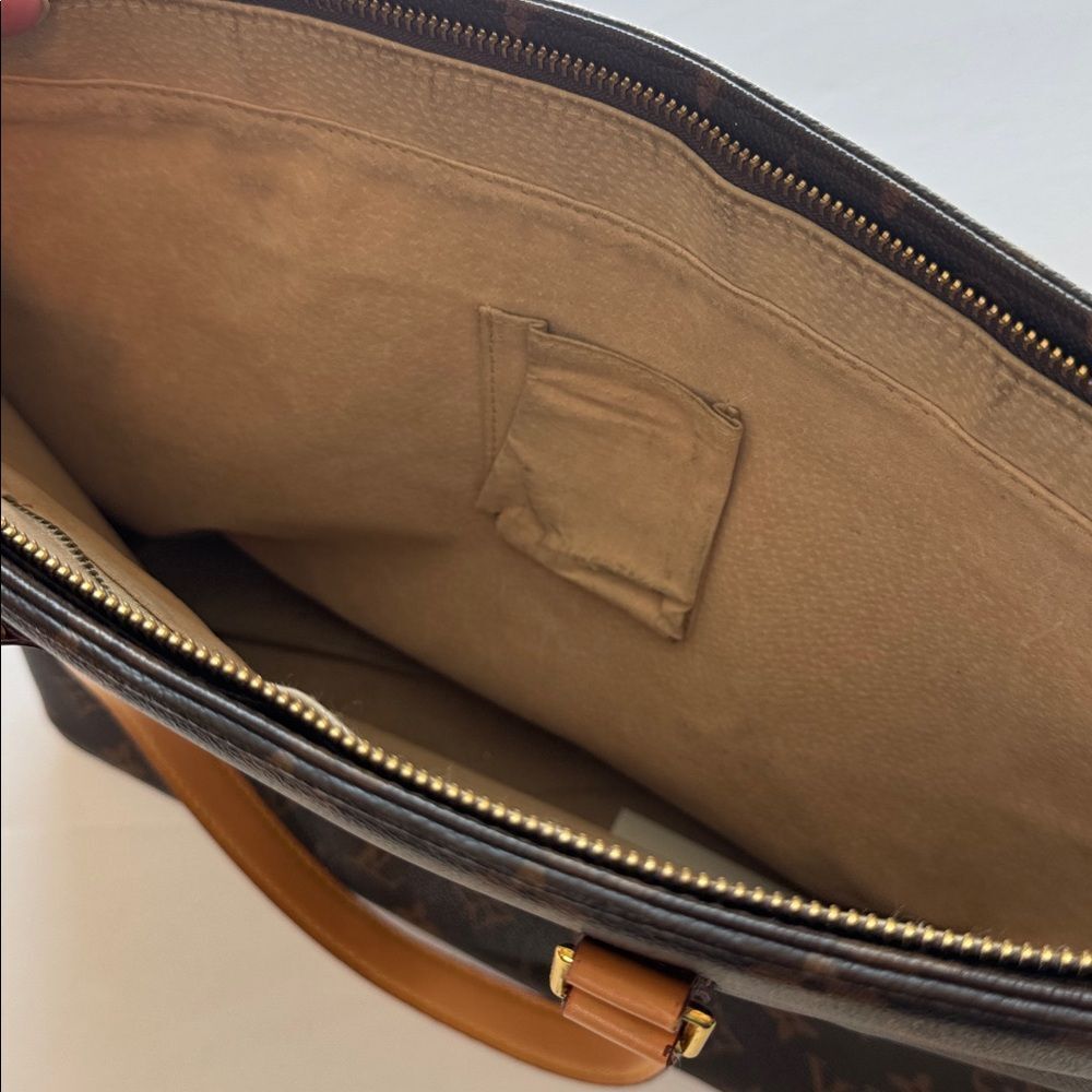 Authentic LOUIS VUITTON Vintage Luco Tote Bag Monogram Brown Logo LV - Picture 5 of 14